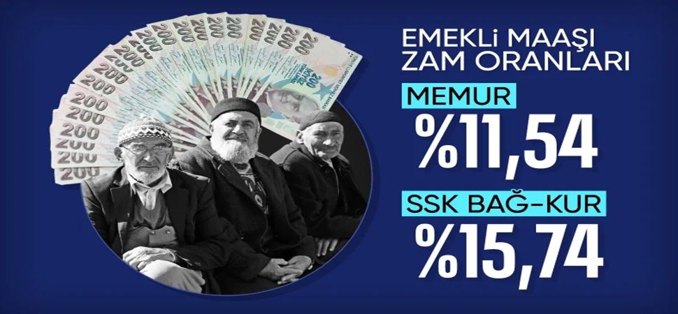 SSK ve Bağkur emeklilerinin 2025 Ocak zam oranı belli oldu