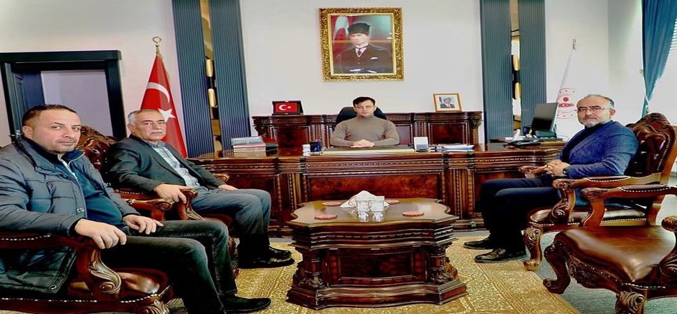 Hizmet iş sendikasından kaymakam Erdoğan\'a ziyaret.