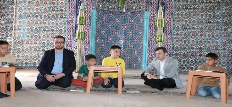 Kaymakam Erdoğan’dan yaz Kur\'an Kursu\'na ziyaret