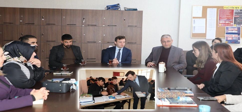 Başkale Kaymakamı Erdoğan, Anadolu İmam Hatip Lisesini ziyaret etti