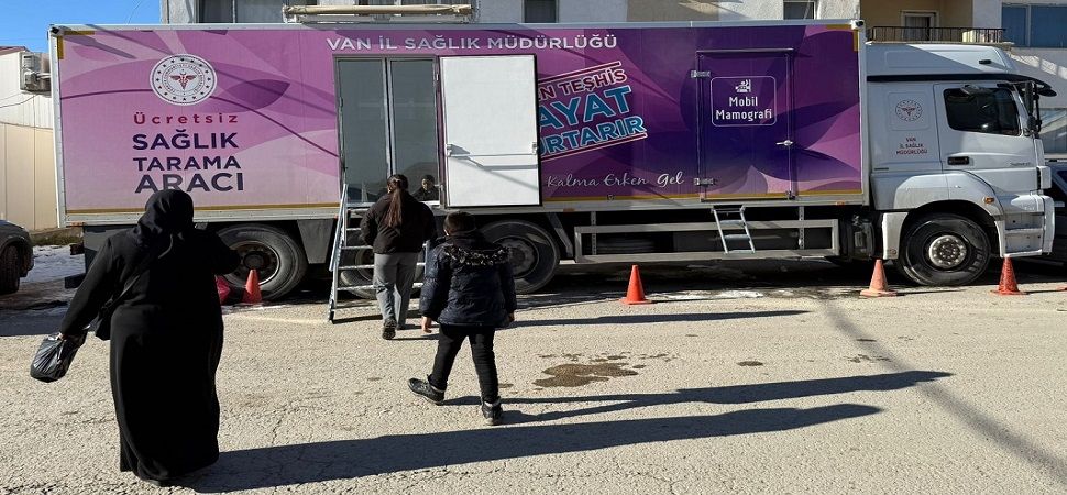 Başkale’de kadınlara Mobil Kanser Taraması Hizmeti