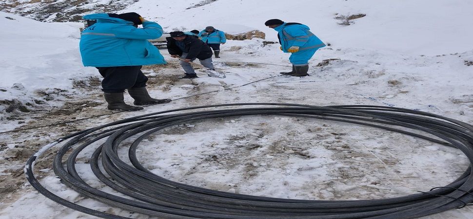 Başkale'de suyu isale hatlarında meydana gelen arıza onarıldı.