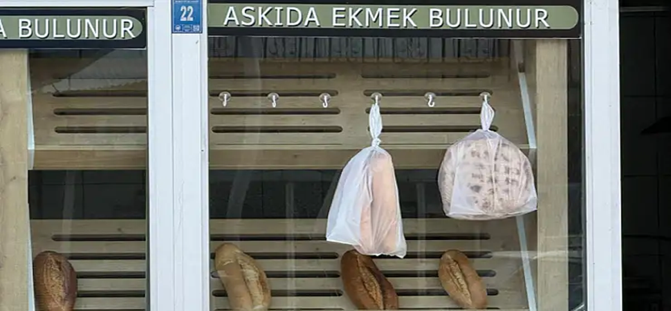 Başkale İlçesi'nde, askıda ekmek uygulaması