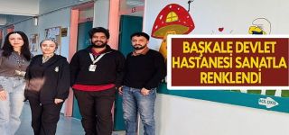 Başkale'de Devlet Hastanesi Sanatla Renklendi