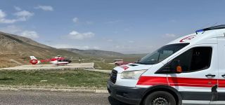 Başkale de Kaza Hasta Helikopterle Sevk Edildi