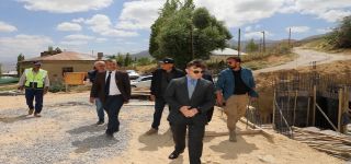 Kaymakam Erdoğan 'dan yapımı devam eden inşaatlarda inceleme
