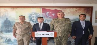 Kaymakam Erdoğan'dan Komutan Kavas’a hayırlı olsun ziyareti