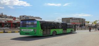 Büyükşehir Belediyesinin otobüsleri yeşile büründü