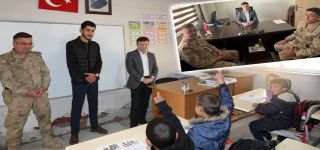 Kaymakam Erdoğan’dan okul ve karakol Ziyareti