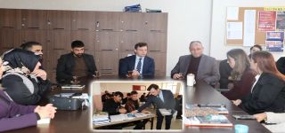 Başkale Kaymakamı Erdoğan, Anadolu İmam Hatip Lisesini ziyaret etti