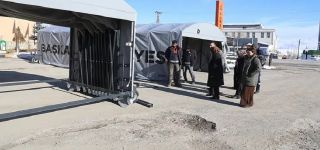 Başkale Belediyesi envanterine 3 yeni raylı çadır eklendi