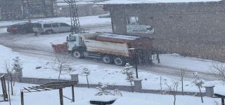 Başkale'de kar yağışı