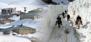 Başkale'nin Kırsal Mahalleleri Son yılların en sert kışı yaşandı 
