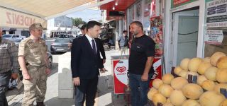 Kaymakam Cihangir'den esnaf ziyareti 