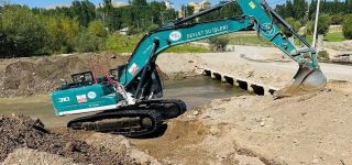 Başkale’nin Bölekli Mahallesinde taşkın koruma çalışması
